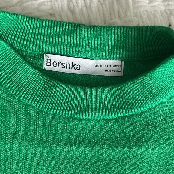 Green Bershka cropped sweater - Picture 3 of 3
